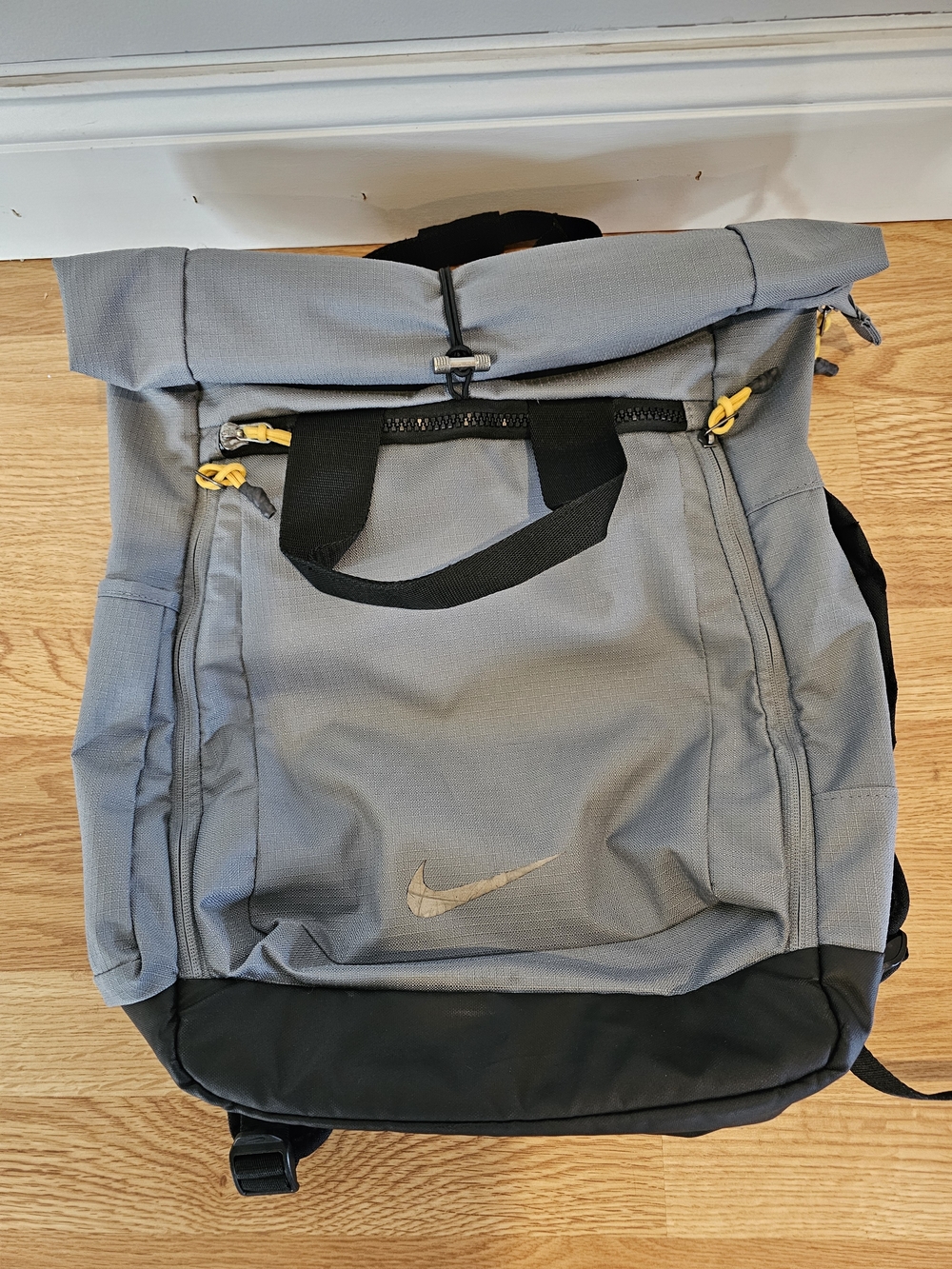 Nike Gray Roll-Top Men's Backpack - Picture 11 of 11